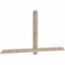 Ekena Millwork Eugene Smooth Timber Gable Bracket, Douglas Fir, 96"W x 44"H x 3 1/2"D x 3 1/2"F, 11/12 Pitch GBW096X44X0404EUG00SDF - alternate 2